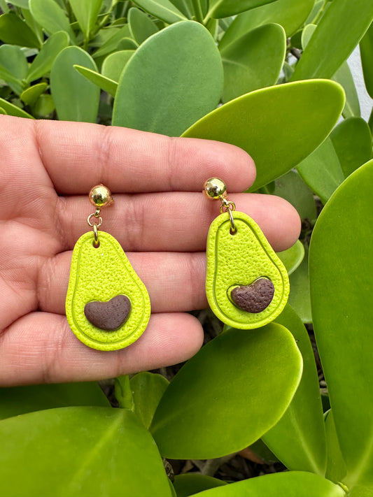 Avocado Clay Earrings