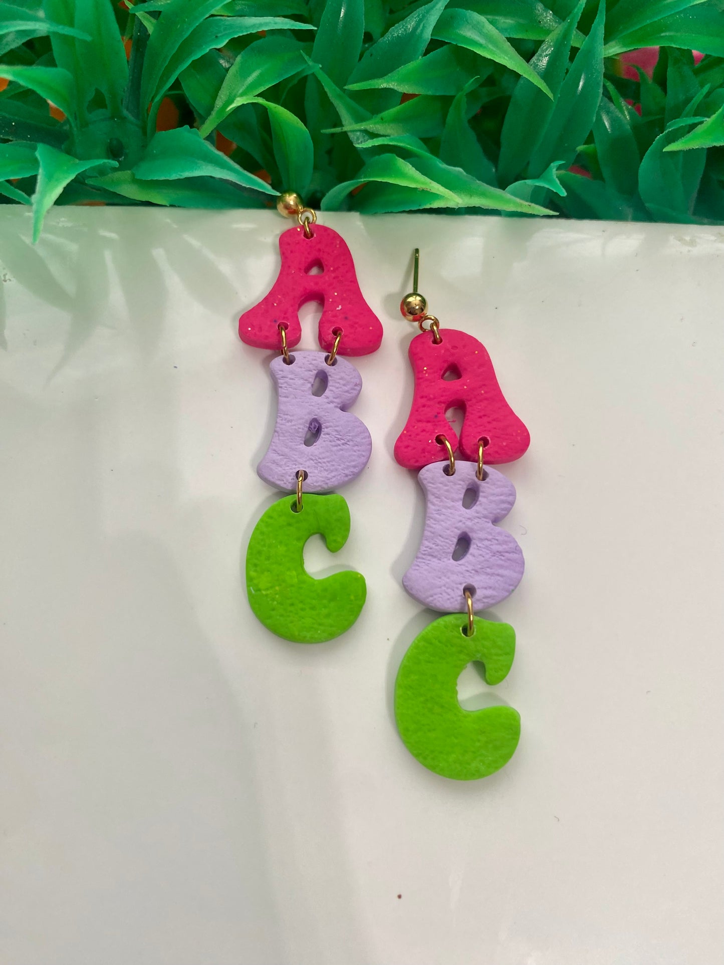 ABC Clay Earrings