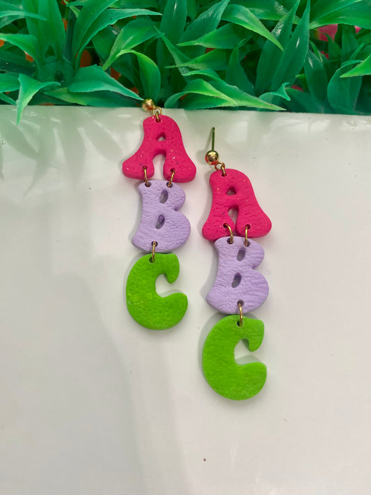 ABC Clay Earrings