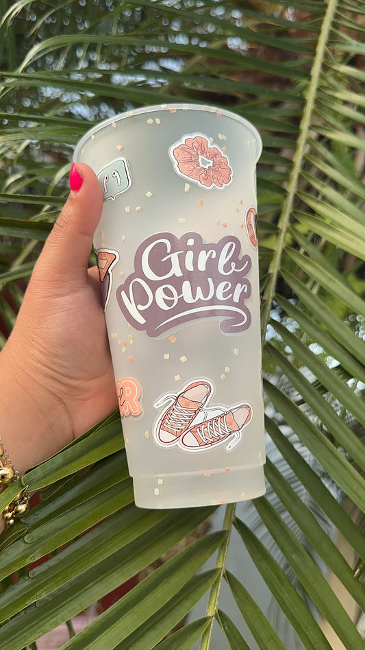 Girl Power Plastic Cup